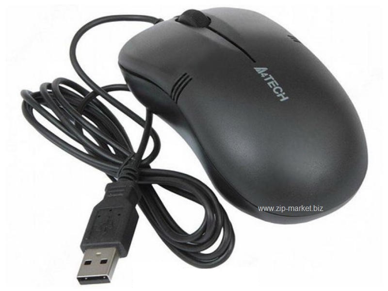 Мышь A4Tech OP-560NU, Black, USB