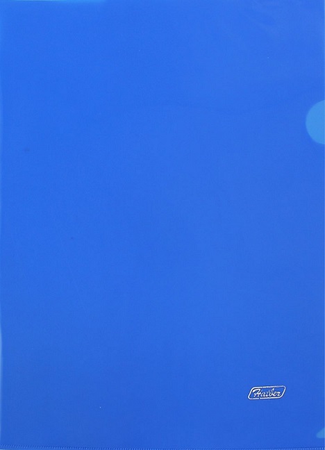 Папка-угол А5 ХАТБЕР 180мкм, пластиковая, синяя