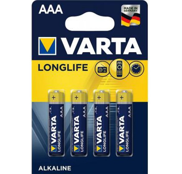 Батарейка VARTA LR03 LONGLIFE (AAA, 4 шт)