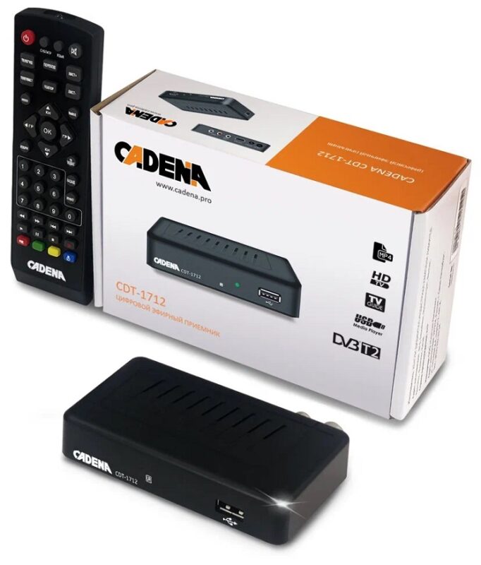 Приставка DVB-T2 Cadena CDT-1712