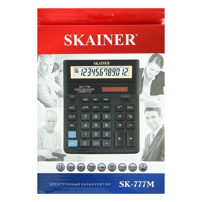 Калькулятор SKAINER SK-777M, 12 разрядный