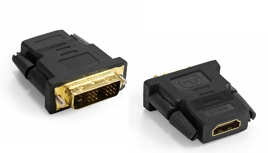 Переходник HDMI to DVI ExeGate EX-A-HDMI-DVI-1 (19F/19M, позолоченные контакты)