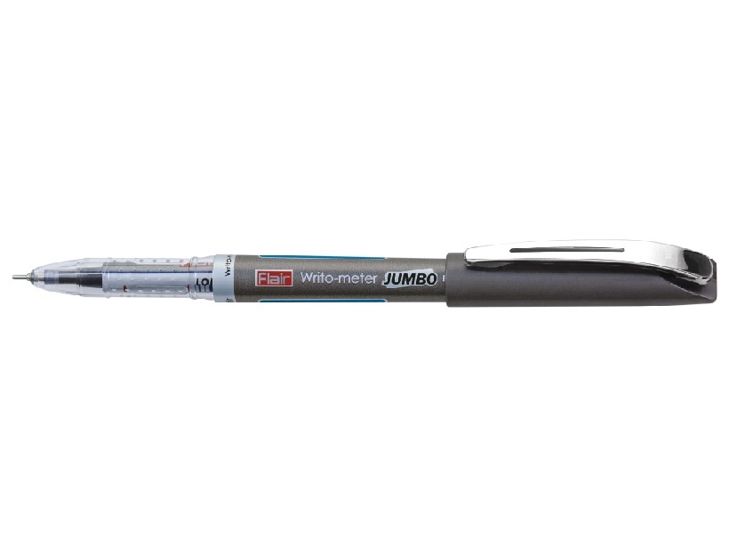 Ручка шариковая FLAIR "Writometer JUMBO", 12,5 км, черн.