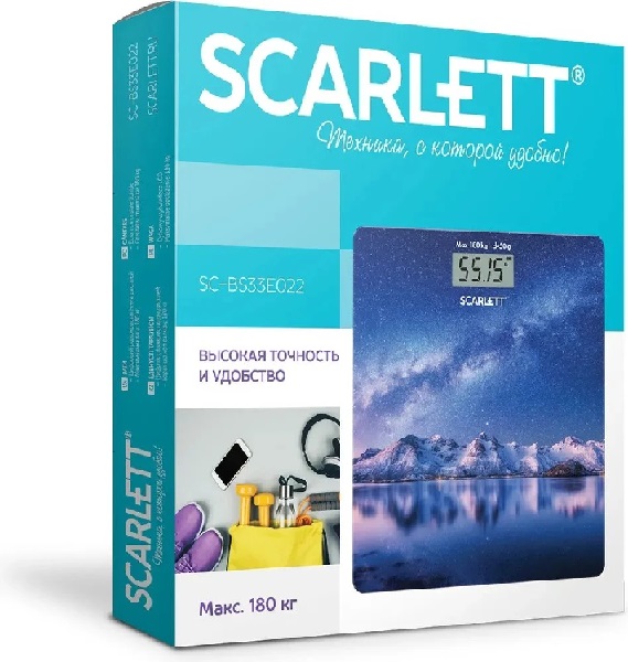 Весы напольные Scarlett SC-BS33E022  (звездное небо)