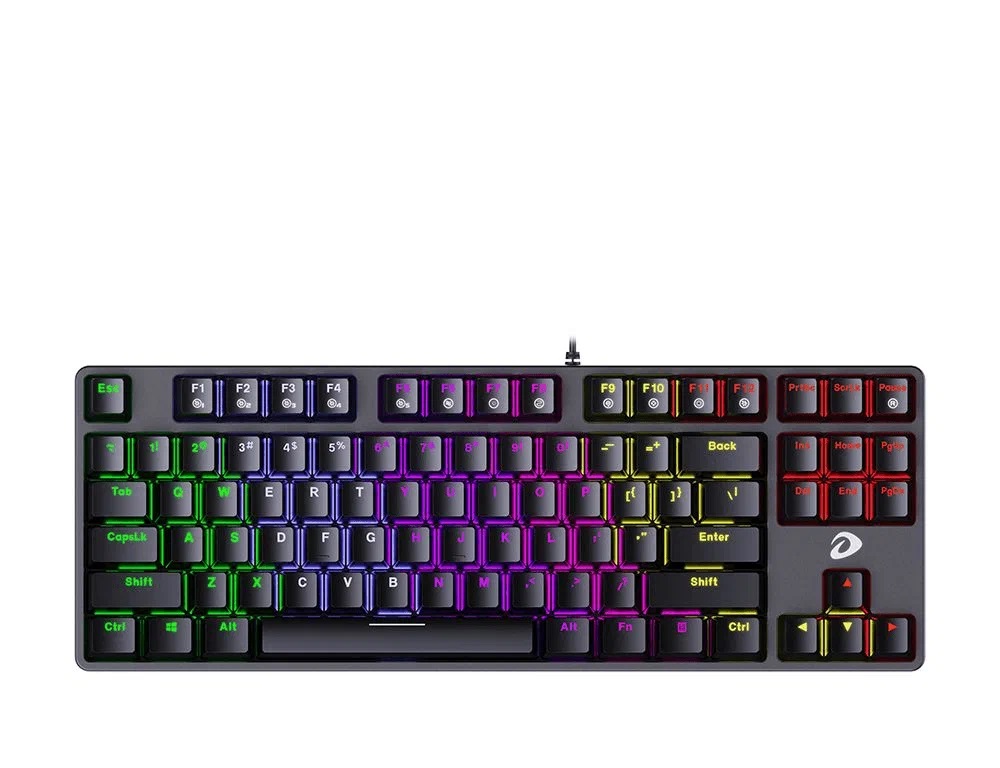 Клавиатура Dareu EK87 Black (черный), подсветка Rainbow