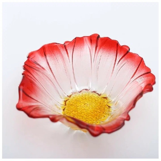 Салатник фигурный Цветок микс 550мл, 19,5*8см