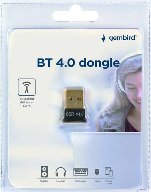 Адаптер Bluetooth Gembird BTD-MINI5, v.4.0