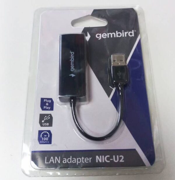 Сетевая карта Gembird NIC-U2 USB 2.0