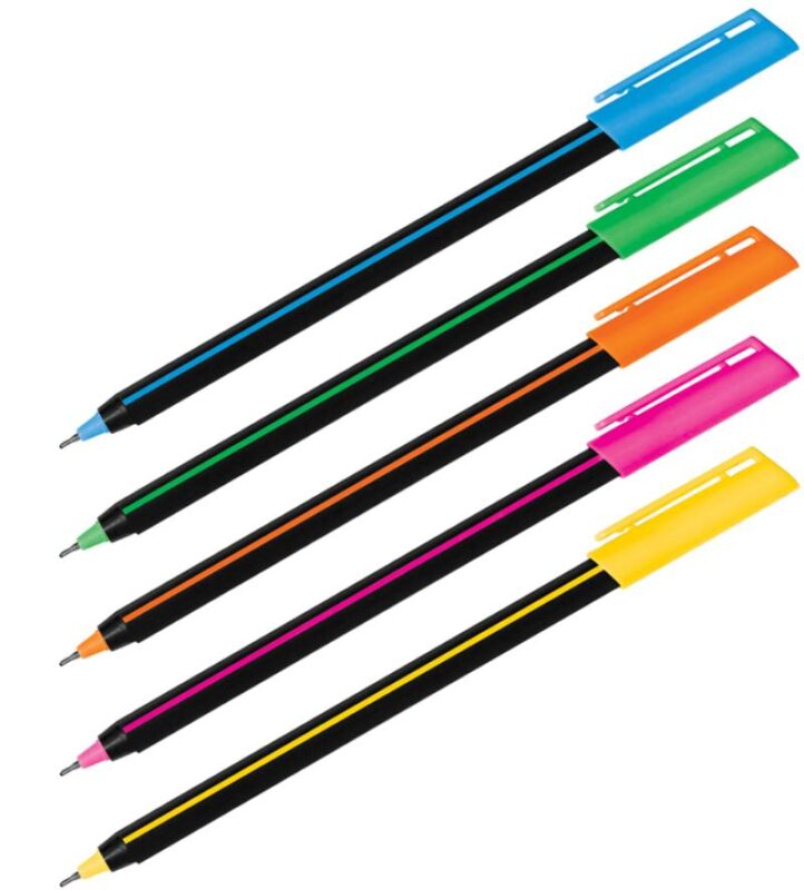 Ручка шариковая Luxor "Stick Soft Touch", синяя, 0.7мм, ассорти