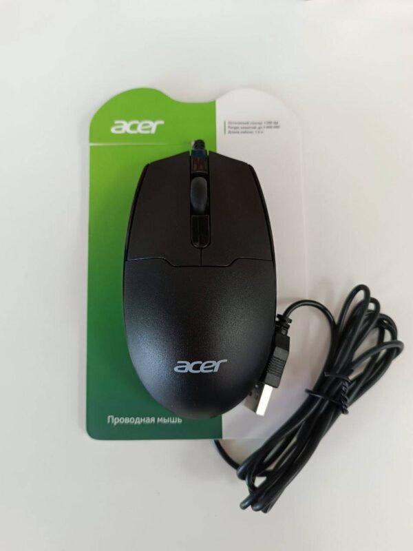 Мышь Acer OMW126 черный оптическая (1000dpi)