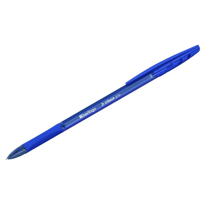 Ручка шариковая Berlingo "Tribase grip" синяя, 1,0мм