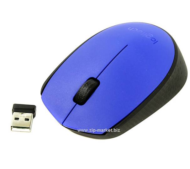 Мышь Logitech M171 Blue беспроводная (910-004640)