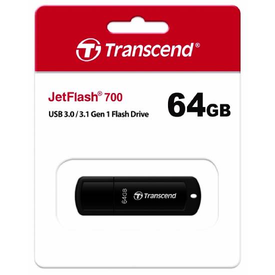 Модуль памяти 64GB USB 3.0 Transcend 700 black