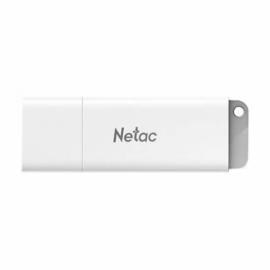 Модуль памяти 8GB USB 2.0 Netac U185 с колпачком, пластиковая белая