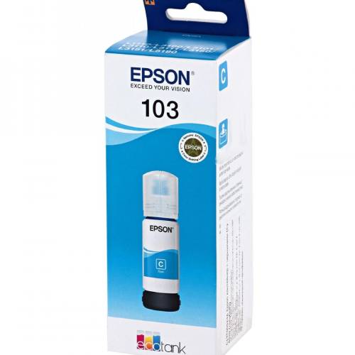 Чернила Epson 103 (C13T00S24A) Cyan, 65ml, L3100, original