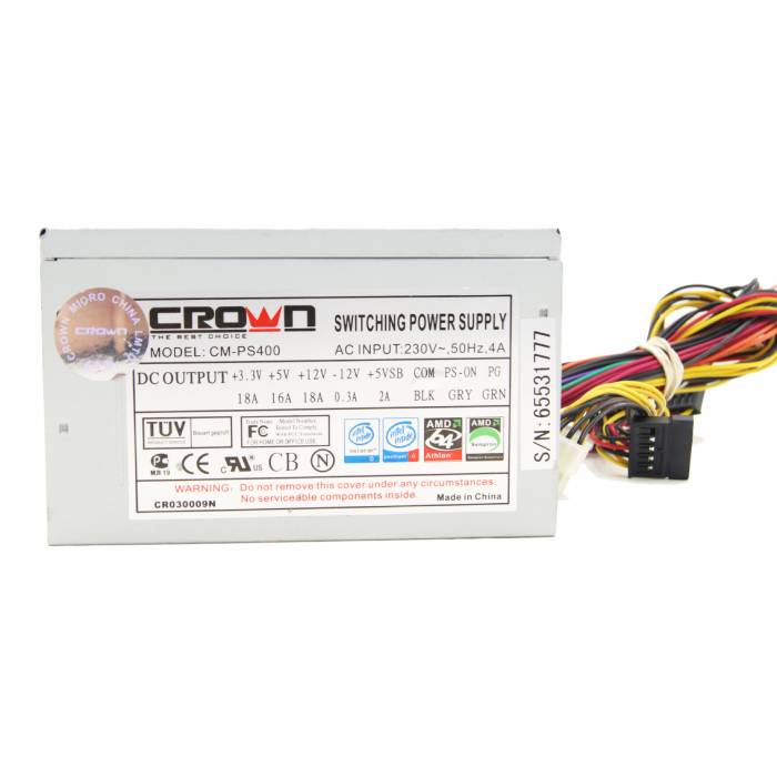 БП 400W Crown CM-PS400W 120mm OEM